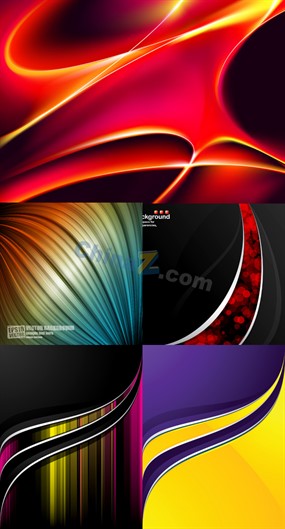 炫彩动感矢量素材图